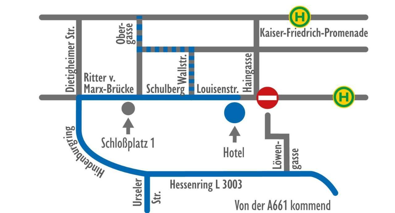 Hotel Am Schloss Darmstaedter Hof باد هومبرغ فور دير هوه المظهر الخارجي الصورة